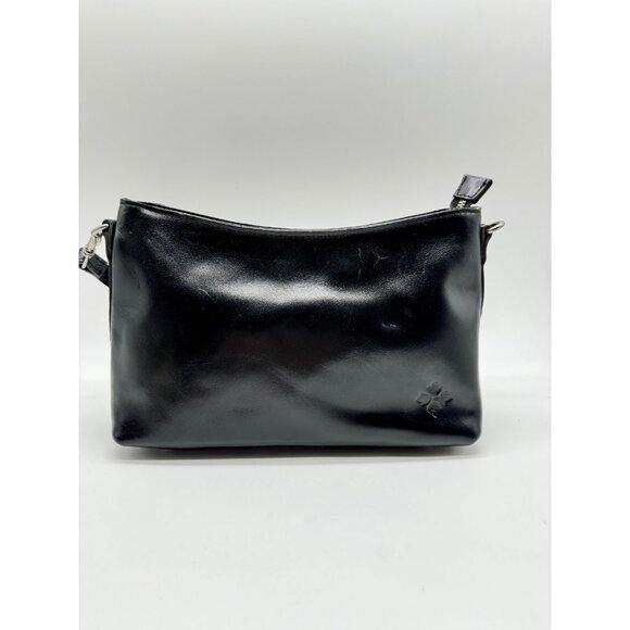 PATRICIA NASH Betta medium leather shoulder crossbody bag + Dust bag BLACK - Picture 3 of 14